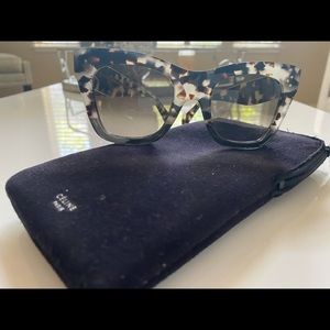 Celine gradient 50 MM tortoiseshell cat eye sunglasses.